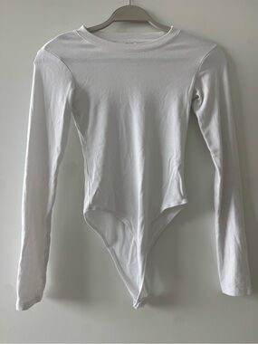 White Long Sleeve Bodysuit